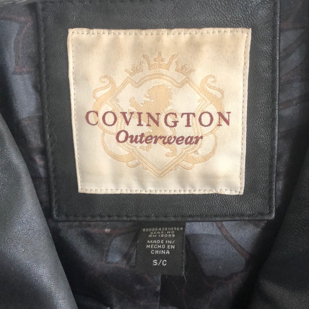 Genuine Leather Covington Button Up Jacket, Small - image 5